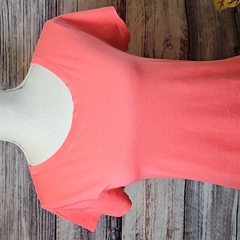 CABLE & GAUGE CORAL SHORT SLEEVE PULLOVER TEE T-SHIRT - Picture 2 of 10